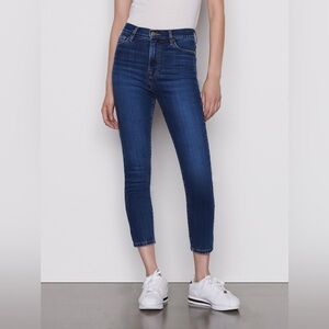 Frame Ali High Rise Cigarette Lupine Dark Wash Stretch Jeans